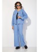Брючный костюм артикул: М1415 голубой от Лилиана - вид 5