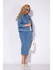 Юбочный костюм артикул: М1405н джинс от Лилиана - вид 7