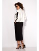 Юбочный костюм артикул: М1455К белый+черный от Лилиана - вид 2