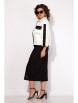 Юбочный костюм артикул: М1455К белый+черный от Лилиана - вид 8