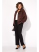 Брючный костюм артикул: М1470БрПн горький шоколад+черный от Лилиана - вид 4