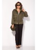 Брючный костюм артикул: М1470БрПн хаки+черный от Лилиана - вид 8
