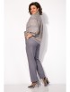 Брючный костюм артикул: М1462 БрПн серый меланж+серый от Лилиана - вид 4
