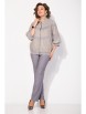 Брючный костюм артикул: М1462 БрПн серый меланж+серый от Лилиана - вид 5