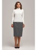 Юбочный костюм артикул: 1415 молочный от Ива - вид 4