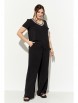 Брючный костюм артикул: 1705 черно-белый от Ива - вид 1