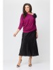 Юбочный костюм артикул: 1127 фуксия+черный от Кокетка и К - вид 5