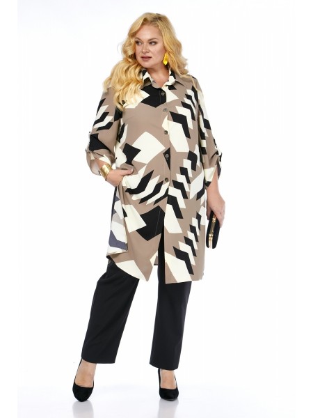 1309 черный+бежевый