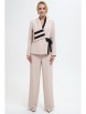 Брючный костюм артикул: 2280 бежевый от AlaniCollection - вид 1