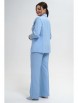 Брючный костюм артикул: 2143 голубой от AlaniCollection - вид 2