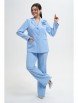 Брючный костюм артикул: 2143 голубой от AlaniCollection - вид 7