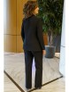 Брючный костюм артикул: 2143 черный от AlaniCollection - вид 2