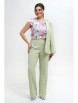 Брючный костюм артикул: 2293 салатовый от AlaniCollection - вид 5