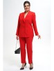 Брючный костюм артикул: 2295 красный от AlaniCollection - вид 1
