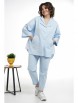 Брючный костюм артикул: 2332 голубой от AlaniCollection - вид 8