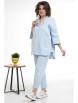 Брючный костюм артикул: 2332 голубой от AlaniCollection - вид 1
