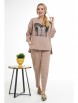 Брючный костюм артикул: 2330 бежевый от AlaniCollection - вид 6