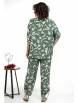 Брючный костюм артикул: 2321 зеленый+молоко от AlaniCollection - вид 2