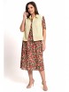 Плательный костюм артикул: 2368 желтый+цветы от AlaniCollection - вид 9