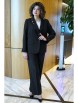 Брючный костюм артикул: 2381 черный, молоко от AlaniCollection - вид 8