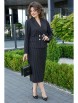 Юбочный костюм артикул: 2424 черный в полоску от AlaniCollection - вид 5