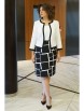 Нарядное платье артикул: 2415 белый+черный от AlaniCollection - вид 6