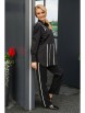 Брючный костюм артикул: 2399 черный+полоска от AlaniCollection - вид 10