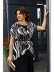 Плательный костюм артикул: 2434 черно-белый+черный от AlaniCollection - вид 15