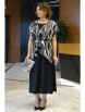 Плательный костюм артикул: 2434 черно-белый+черный от AlaniCollection - вид 1