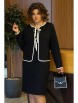 Плательный костюм артикул: 2440 черный от AlaniCollection - вид 5