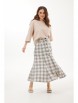 Юбка артикул: 1117 бежевая клетка от Mirolia - вид 1