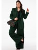 Брючный костюм артикул: 1217 цвет зеленого питона от Anelli - вид 1