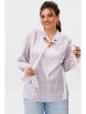Блузка артикул: 1323 лиловый лео от Anelli - вид 1