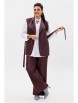 Брючный костюм артикул: 1501.1 портвейн роял от Anelli - вид 3