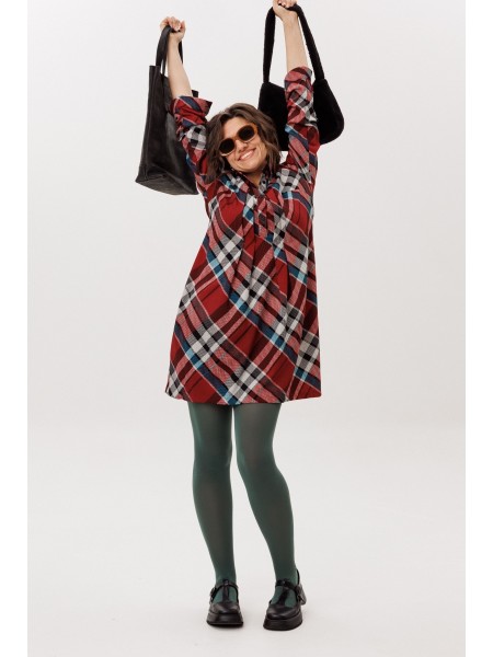 1769 бордовая шотландка