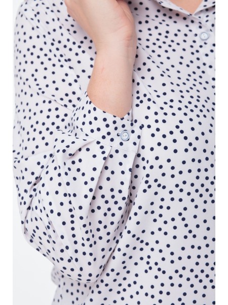 738 белый в горох