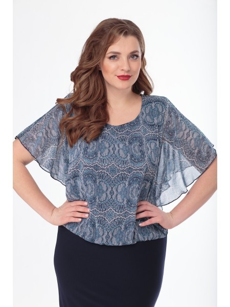 136 т.синий+бирюза