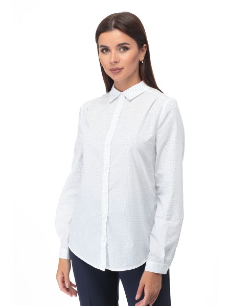 738 белая с голубыми точками