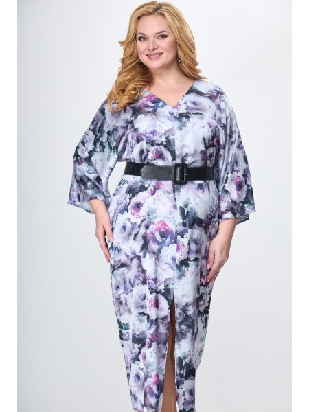 1153 серый с пионами