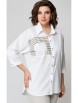 Блузка артикул: М-968 белый от Solomea Lux - вид 3