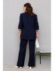 Брючный костюм артикул: М-242 синий от Мублиз - вид 2