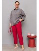 Брючный костюм артикул: М-261 серый+бордо от Мублиз - вид 4