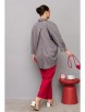 Брючный костюм артикул: М-261 серый+бордо от Мублиз - вид 7