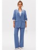 Брючный костюм артикул: М-262 голубой от Мублиз - вид 1