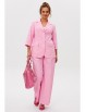 Брючный костюм артикул: М-260 розовый от Мублиз - вид 11