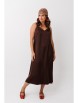 Плательный костюм артикул: М-292 беж+шоколад от Мублиз - вид 20