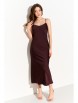 Нарядное платье артикул: 1326/1 шоколадный от Foxy fox - вид 1