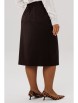Юбка артикул: М227/1 шоколад от OVERYOU - вид 2