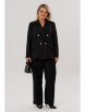 Брючный костюм артикул: М228 черный от OVERYOU - вид 1