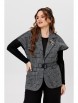 Жилет артикул: 367 темно-серый, клетка от Мишель Шик - вид 1